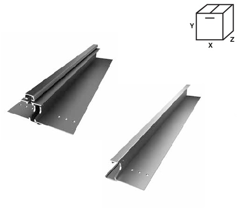 Комплект средней части калитки для панели с ЗПП 562 мм