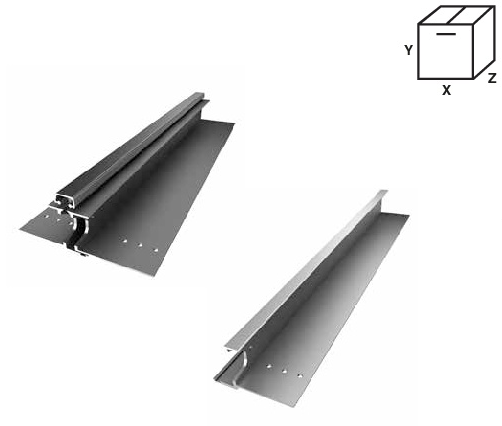 Комплект средней части калитки для панели с ЗПП 610 мм